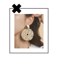 Ronde kralen oorbellen goudkleurig